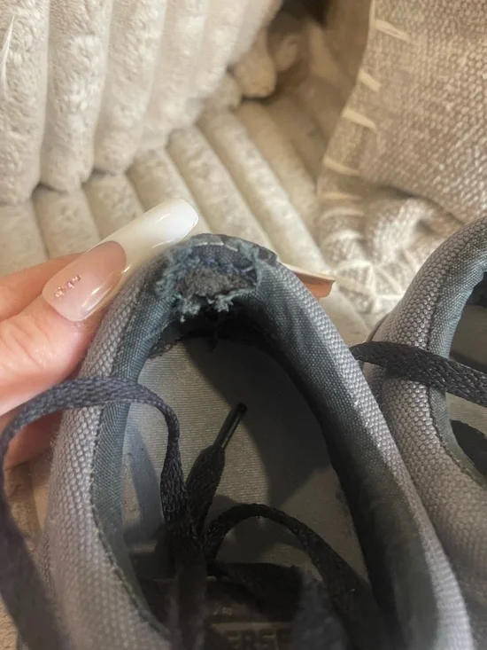 Converse Gray and Black Low-Top Canvas Sneakers - Picture 5 of 12